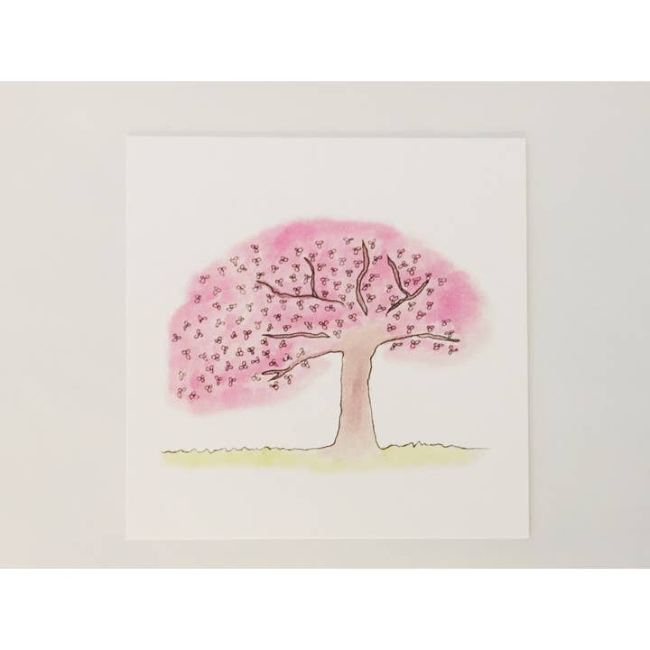 Cherry Blossom Mini Flat Notes Set Of 48 for wholesale by Porcupine Hugs