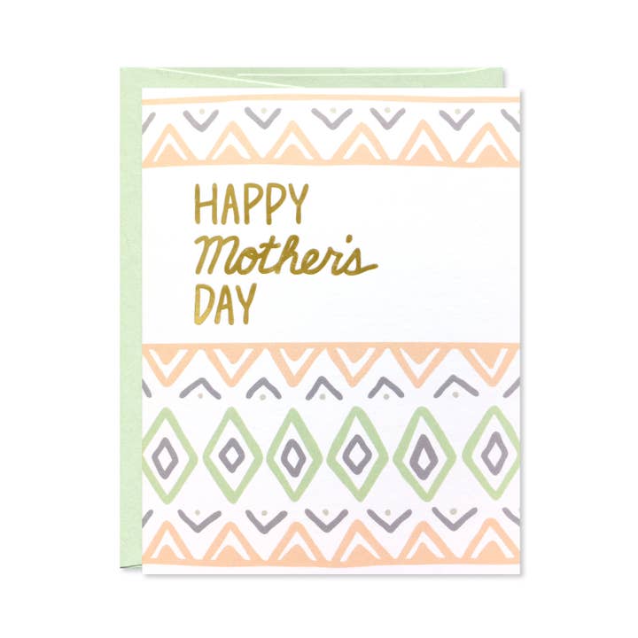 Gold Foil Mother's Day Card for wholesale by Row House 14