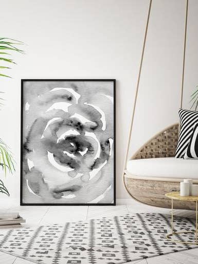 Minimalist Black and White Abstract Paintings for wholesale by Sara Cristina Design