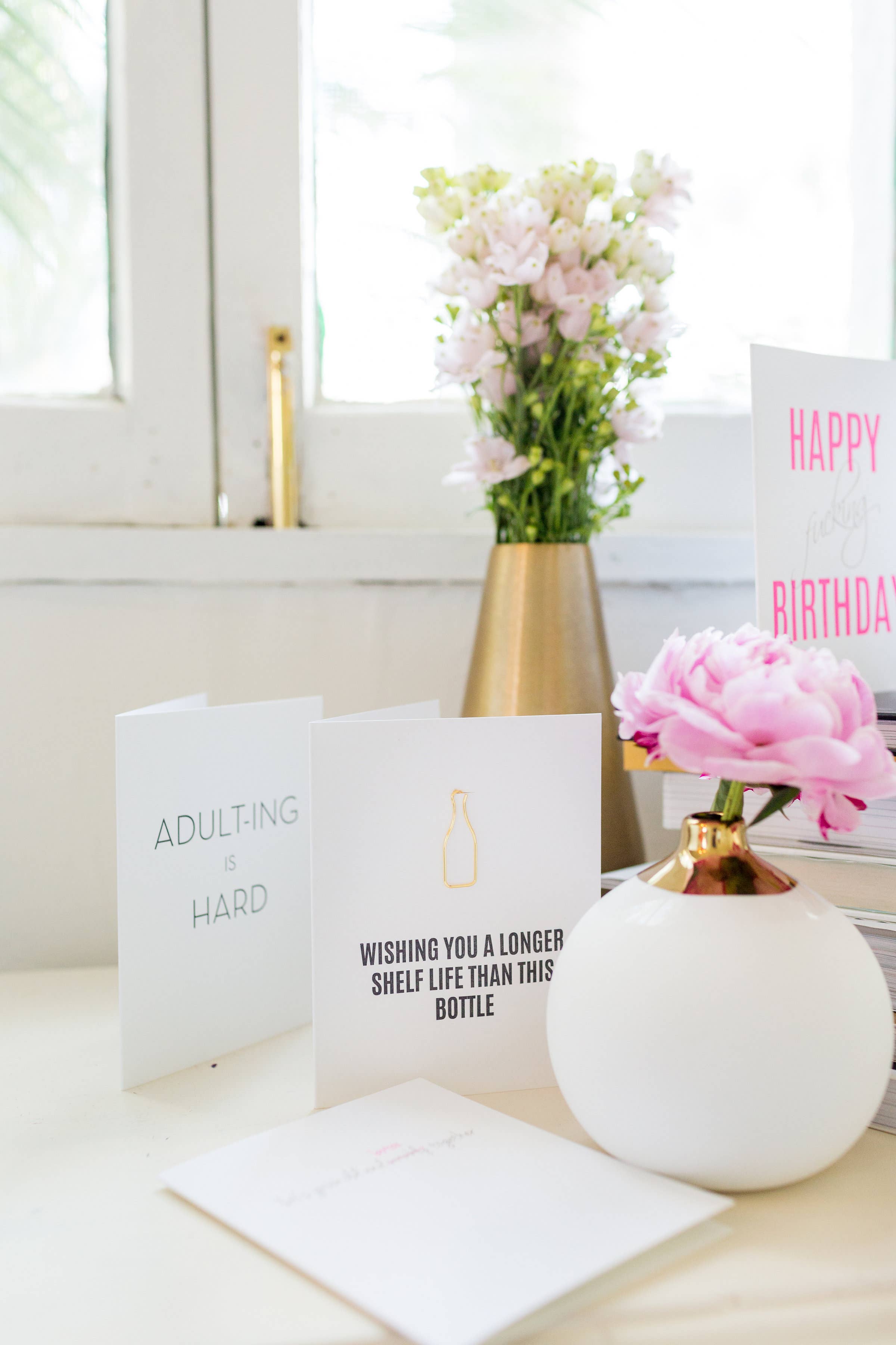 Chez Gagné - Wholesale Everyday Greeting Card - Adulting Is Hard - Everyday Letterpress Greeting Card2