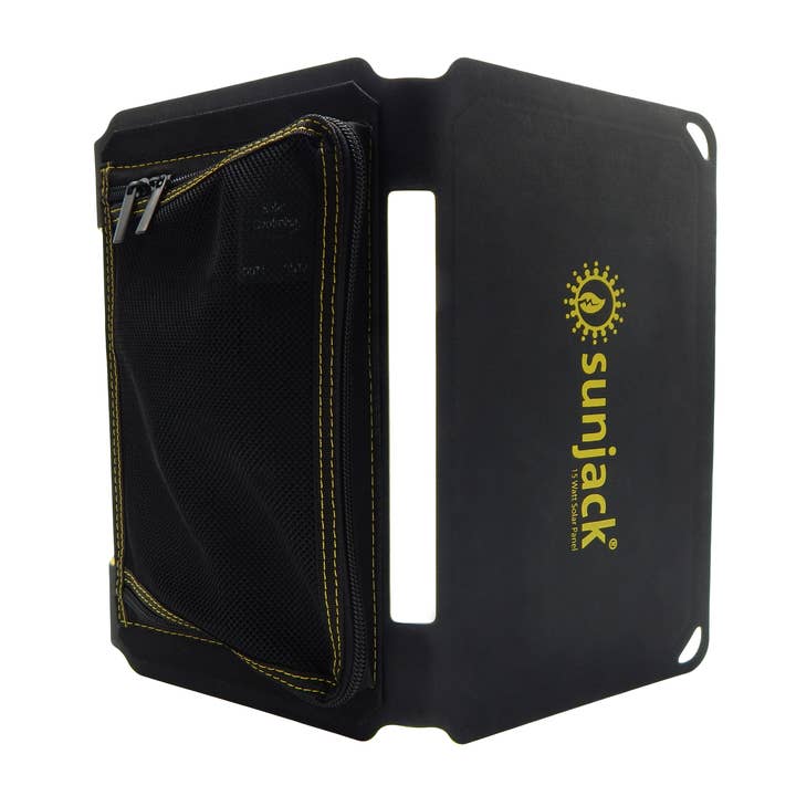 SunJack – Engroshandel Små/håndholdte apparater – SunJack 15W Bærbar Solar Panel oplader + 10k mAh Powerbank2