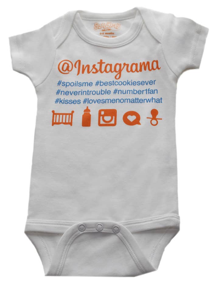 Instagrama Onesie for wholesale by Sara Kety Baby & Kids
