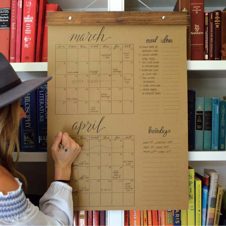 Wild Ink Press - Wholesale Calendar - Big Write-in Calendar | Kraft1