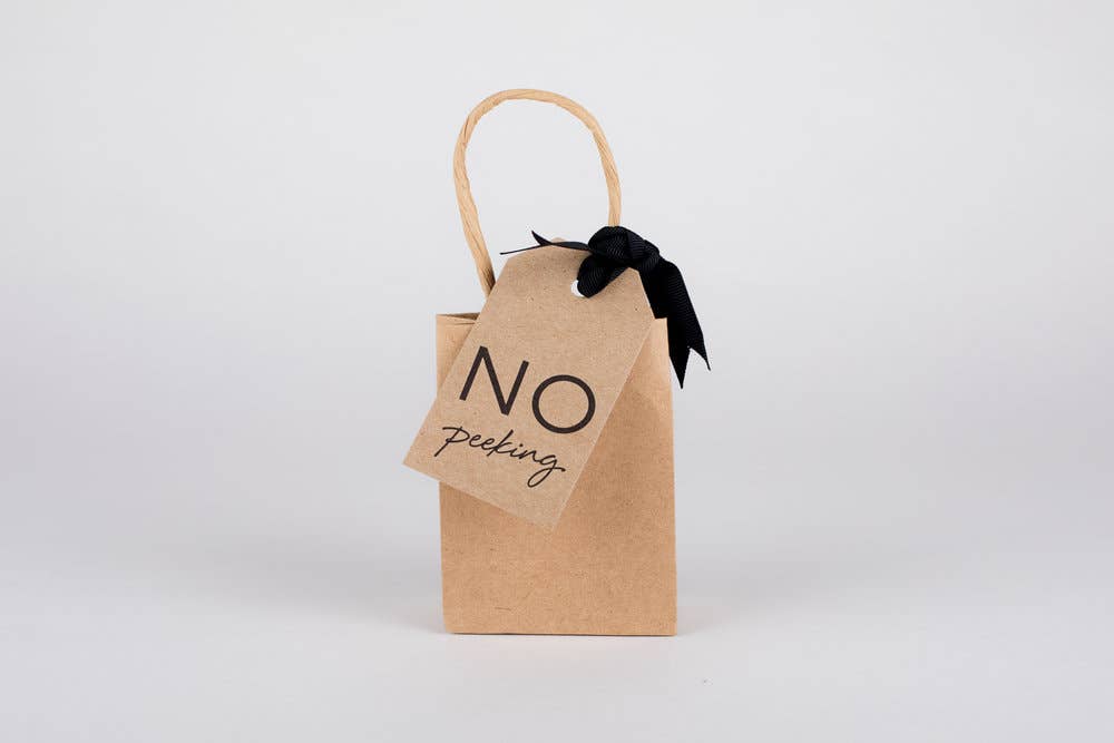 Wrinkle & Crease Paper Products - Wholesale Gift Tag - No Peeking Gift Tag2