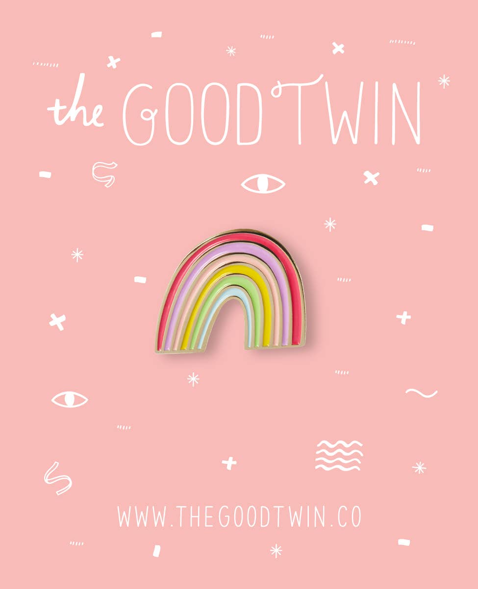 The Good Twin - Wholesale Lapel Pin/Button - Rainbow Pin1