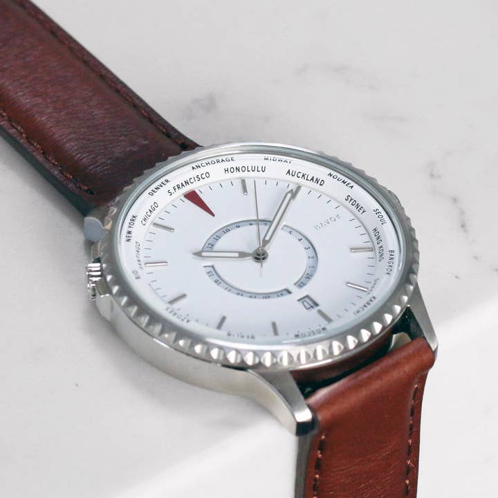 Elliot Havok - Wholesale Wrist Watch - Men's - World Traveller | 24 Time Zones On a World Timer5