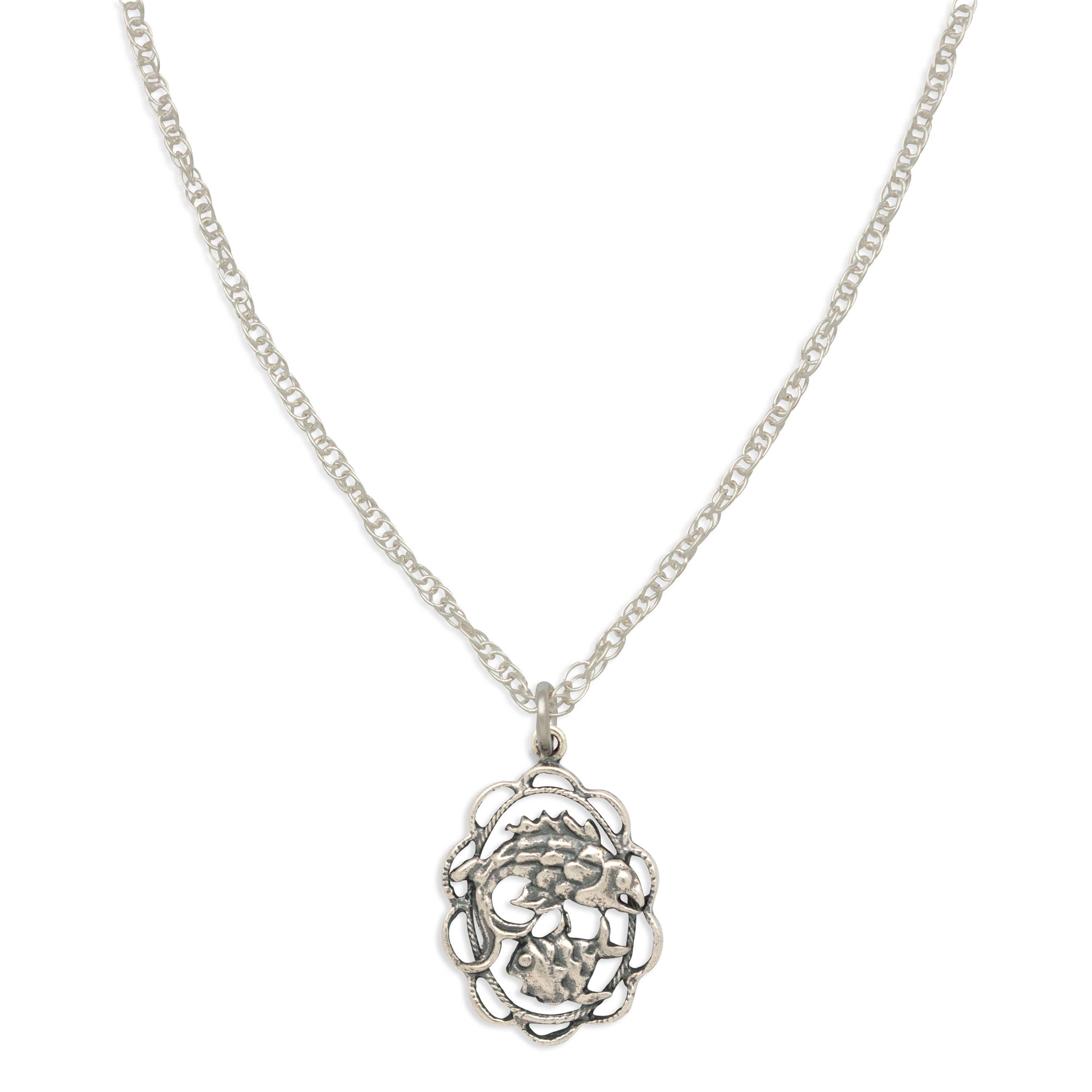 Hiouchi Jewels | Rose & Bolt Grateful Dead Jewelry - Wholesale Pendant/Charm Necklace - ZODIAC CHARM NECKLACE | PISCES2