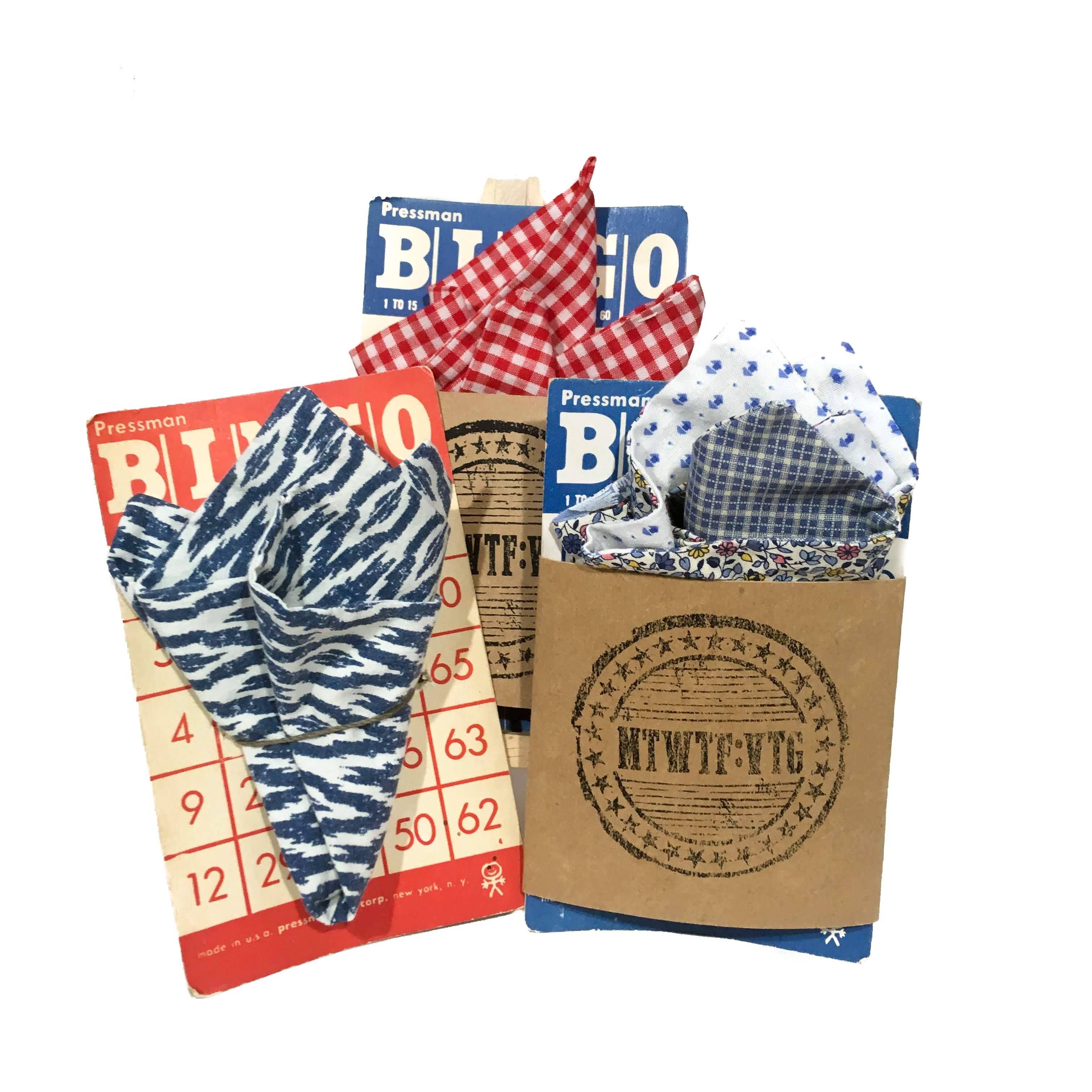 MTWTF - Wholesale Pochet - Heren - Vintage handgemaakt pocketvierkant3