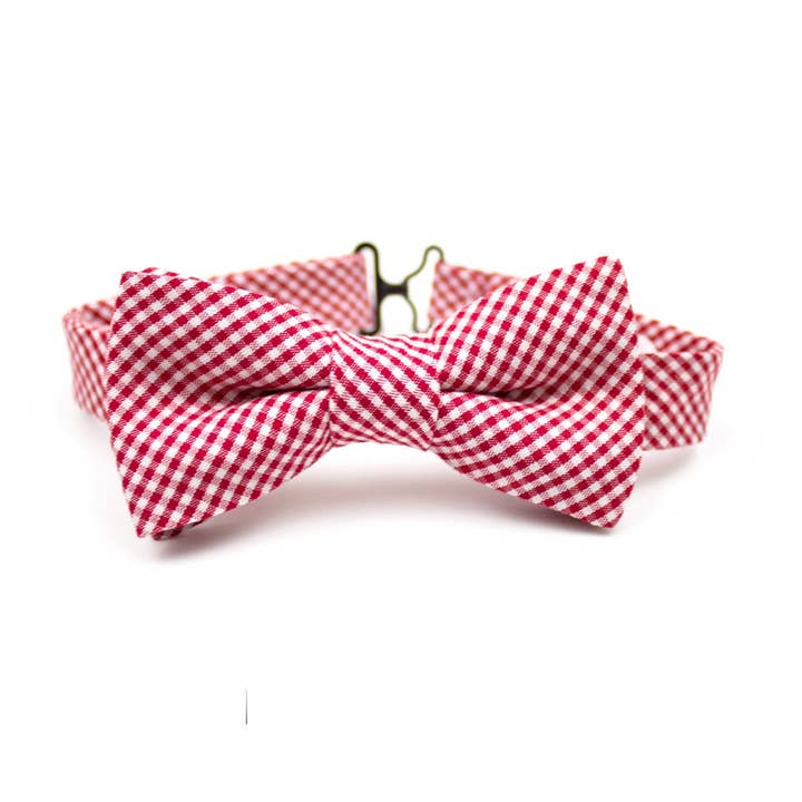 Cherry Gingham vlinderdas voor kinderen voor wholesale door Fox & Brie