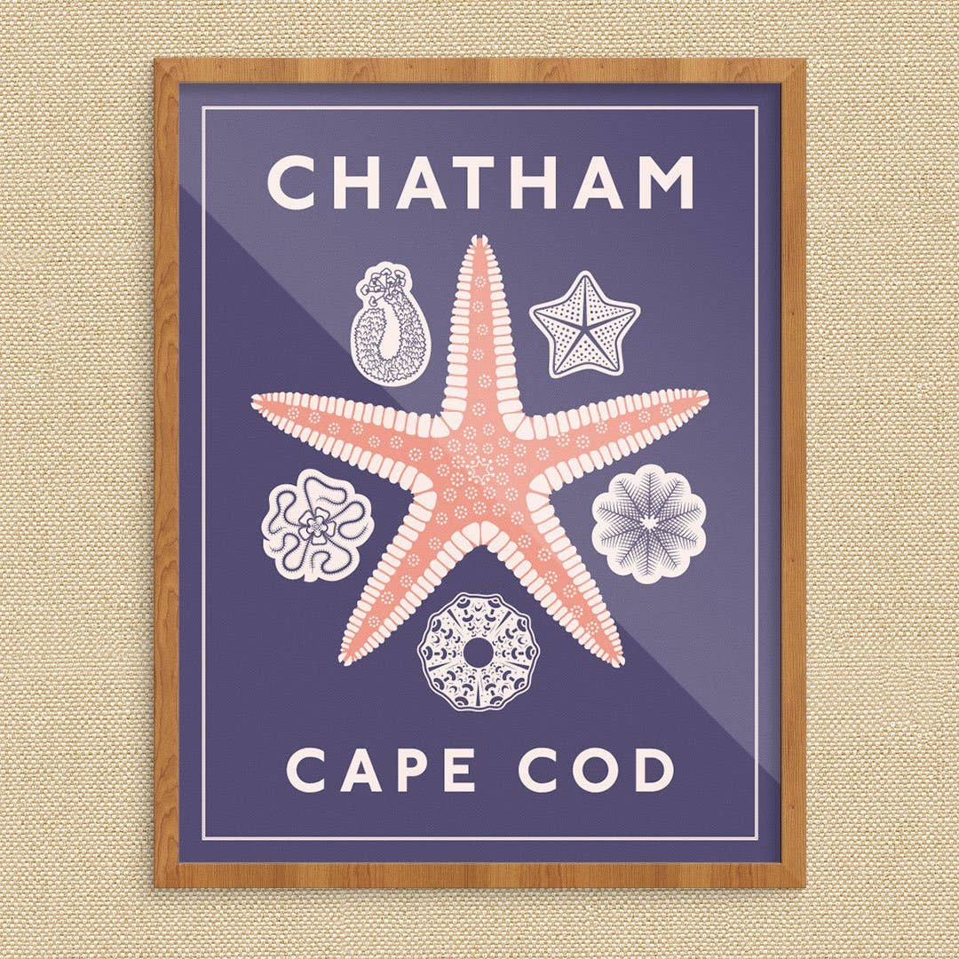 Fridgedoor - Wholesale Art Print - 11'' x 14'' Chatham Starfish Print0