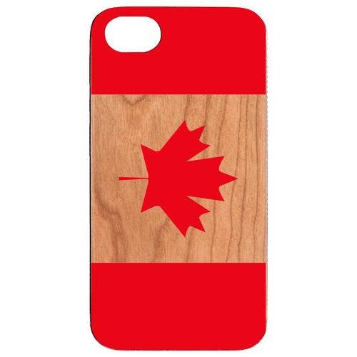 Cherry Wood - Flag Canada UV Color Printed for wholesale by OTTO CASE