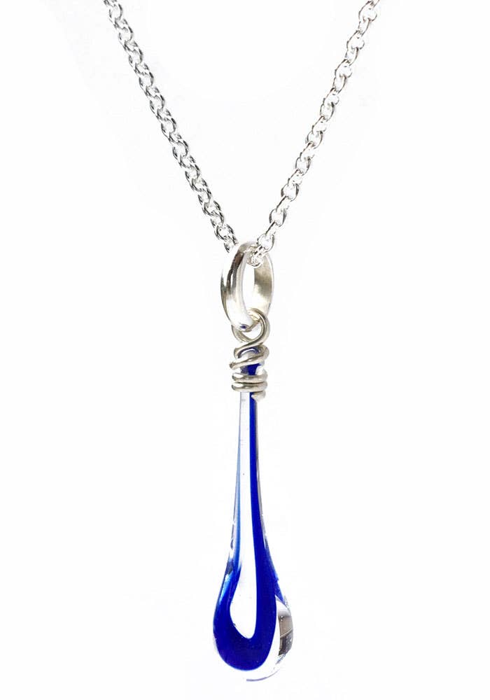 Sundrop Jewelry - Wholesale Pendant/Charm Necklace - Maressa Glass Teardrop Pendant Necklace18