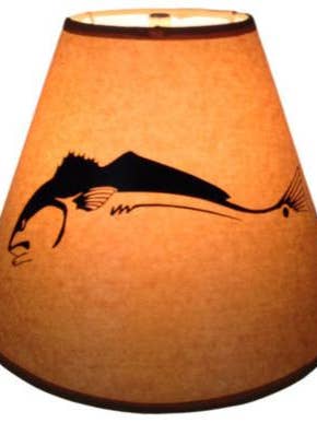 9" Rødfisk lampeskærm for engroshandel hos Reel Lamps