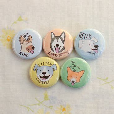 Pinos de vibrações passivas por atacado de Beth Spencer Illustration & Design