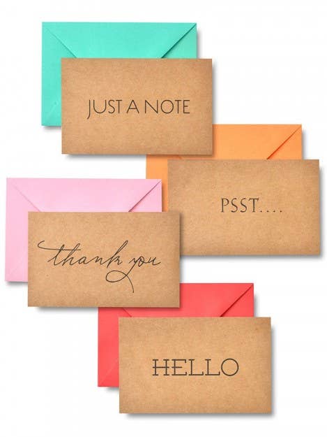 Assortiment de cartes de notes en papier Kraft pour la vente par Mara-Mi