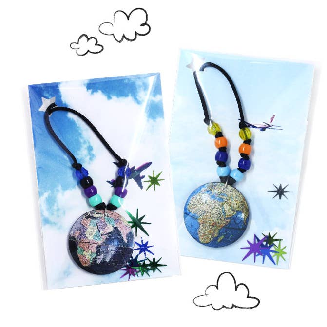 Little Lessons Jupiter Astronomy Necklace for wholesale by Sadie’s Moon