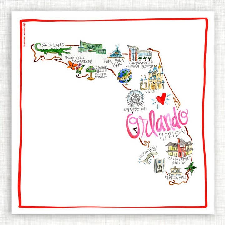 Orlando Kitchen Towel for wholesale by Magnolia Creative Co.