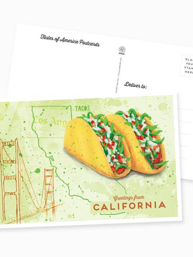 Greetings from California Postcard for wholesale by The Paperhood