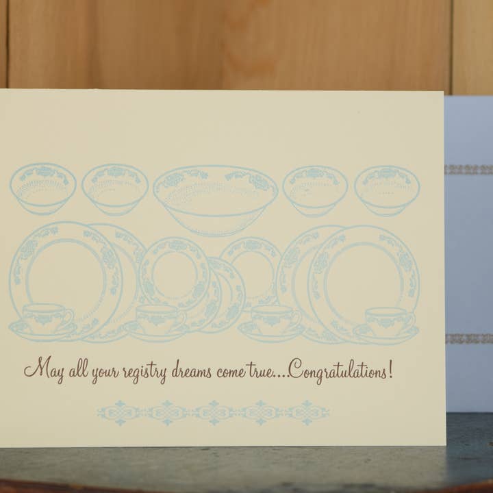Oddball Press LLC - Wholesale Congratulations Card - Registry Dreams Card