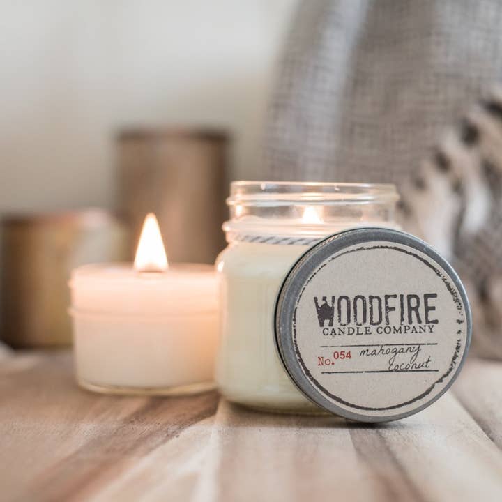 Mason Jar Wood Wick Soy Candle Home Decor Gift Holiday and other Purchase Wholesale amber mason jars. Free Returns & Net 60 Terms on Faire trending on Faire.