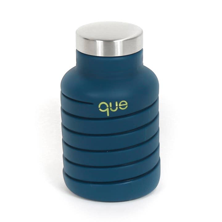 Que Factory – wholesale Water bottle – 20oz Collapsible Water Bottle - Midnight Blue0