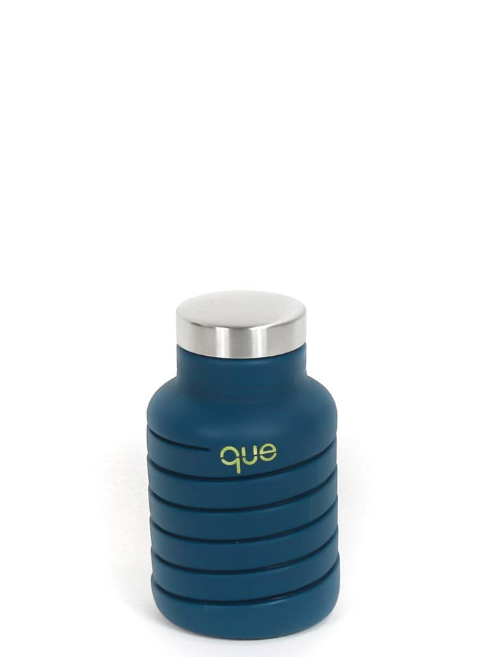 20oz Collapsible Water Bottle - Midnight Blue for wholesale by Que Factory