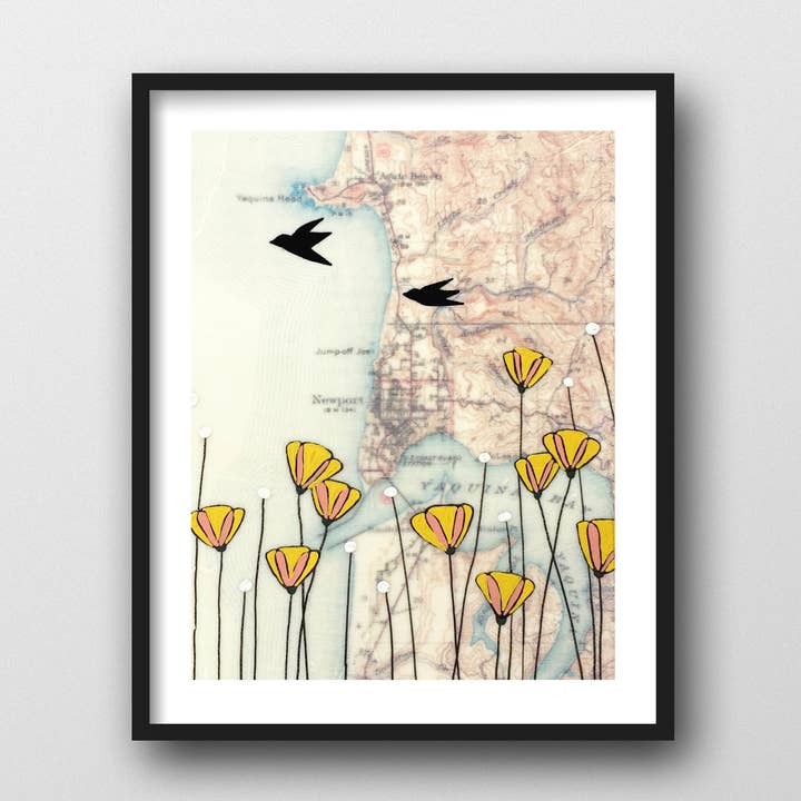 Newport Art Print for engroshandel hos Rachel Austin