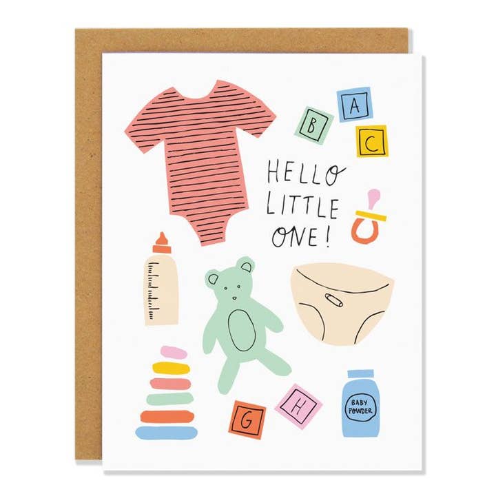 Badger & Burke – wholesale Babykort – Little One - Nytt babykort