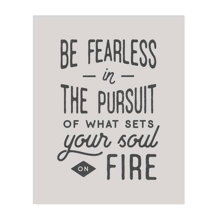 Be Fearless Art Print for wholesale by The Anastasia Co