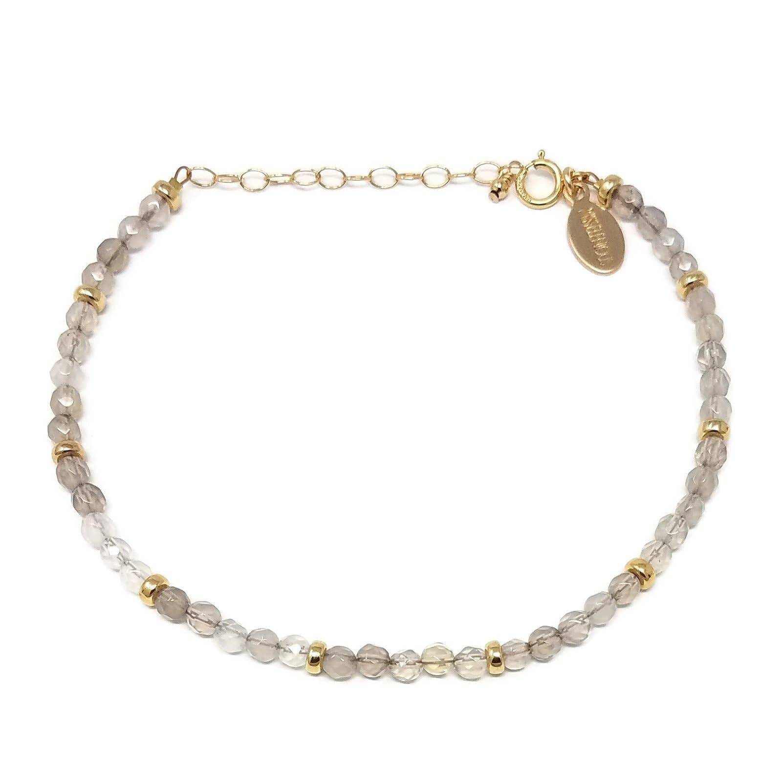 MissElenious Jewelry - Wholesale Beaded Bracelet - Gray Agate Beaded Bracelet3