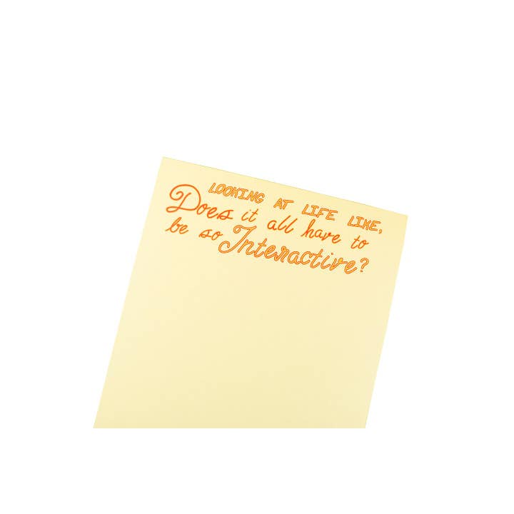 Moet het allemaal zo interactief notitieblok zijn voor wholesale door The Witty Gritty Paper Co.