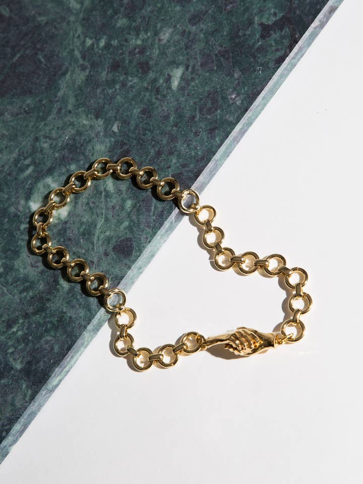 Gentlewoman’s Agreement Necklace in Gold for wholesale by MLE