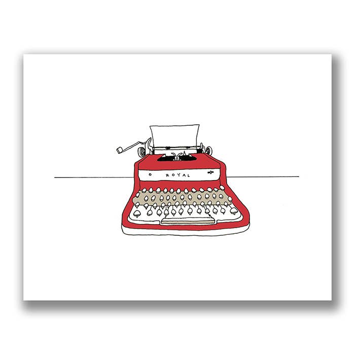 Stampa rossa Royal per macchina da scrivere. per la vendita all'ingrosso da parte di Sloe Gin Fizz