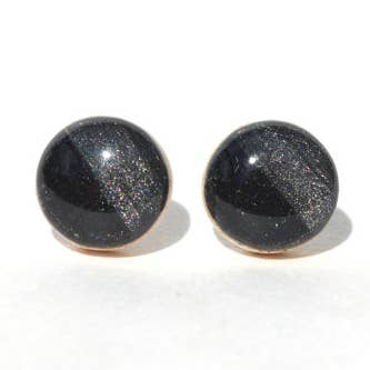 Midnight Black Two Tone Studs for wholesale by Starlight Woods