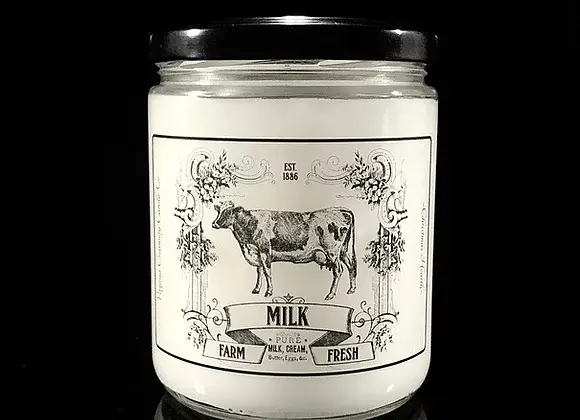 Virginia Creamery Candle Co. - Wholesale Jar/Filled Candle - FV2-Farm Fresh Milk 16oz Jar0