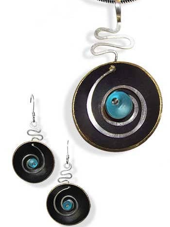 Hypnotic Set - Sea Glas Blau für den Großhandel von LeDanse Limited Edition Jewelry