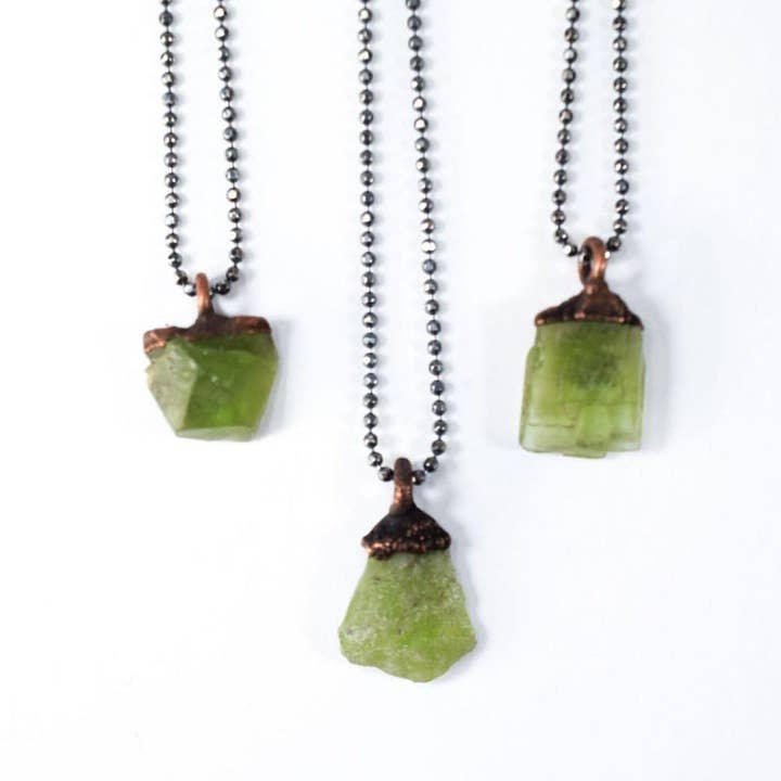 Colar Peridot Cru por atacado de HAWKHOUSE