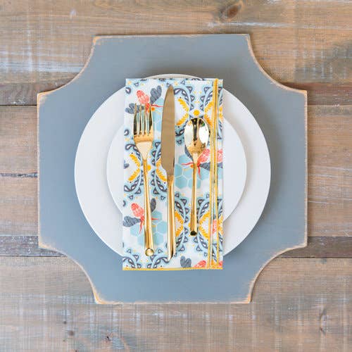 Everyday Elegant Placemats, Wooden, Set of 4 for wholesale by Grace Graffiti