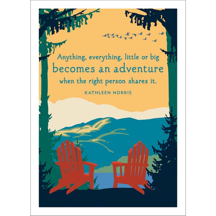 Adirondacks Anniversary Card for wholesale by Studio Eleven Papers