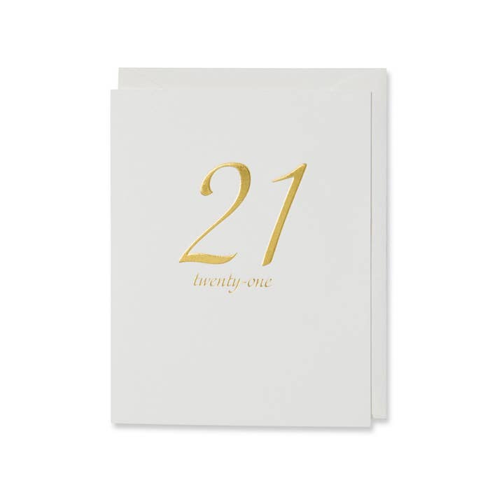 WowWordZ - Wholesale Birthday Card - 21 Card, Birthday Age Card, 21st Anniversary Card2