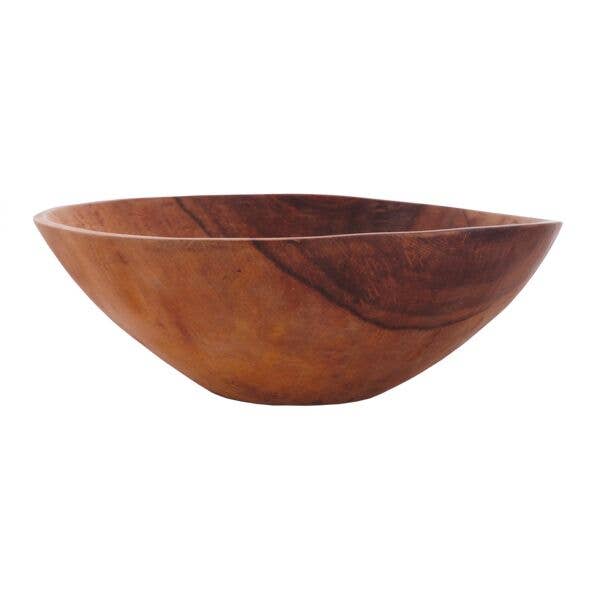 Sobremesa - Wholesale Bowl - 17" Large Classic Round Wood Salad Bowl | Wood Bowl 5