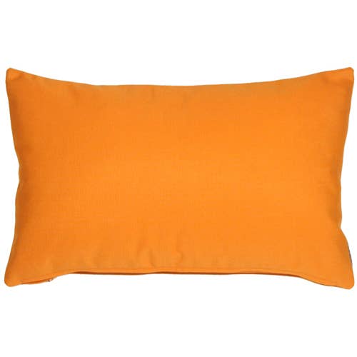 12 „x 19" Tangerine Orange Sunbrella udendørs lændepude for engroshandel hos Pillow Decor