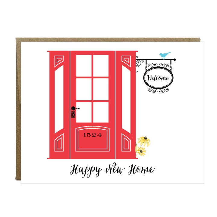 Happy New Home Housewarming Greeting Card for wholesale by Idea Chic