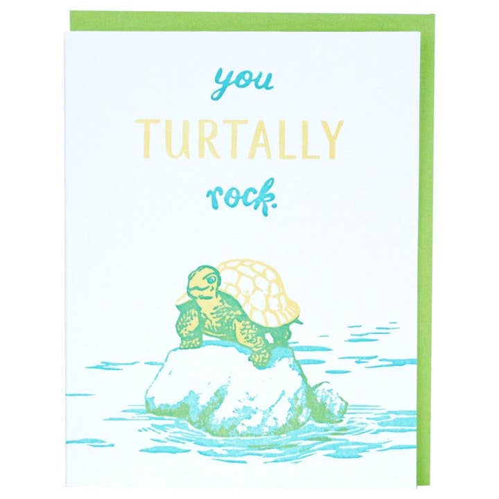 Turtle Friendship Card for wholesale by Smudge Ink