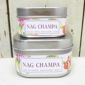 Green Daffodil Bath & Body - Wholesale Travel Candles - Nag Champa Soy Candle in Small Tin0