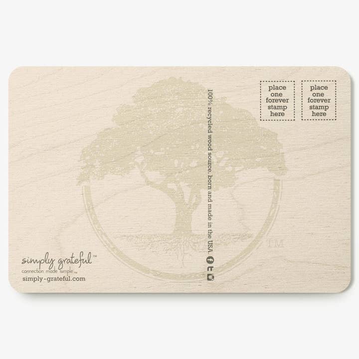 Simply Grateful - Wholesale Postcard - Vitamin Postcard2