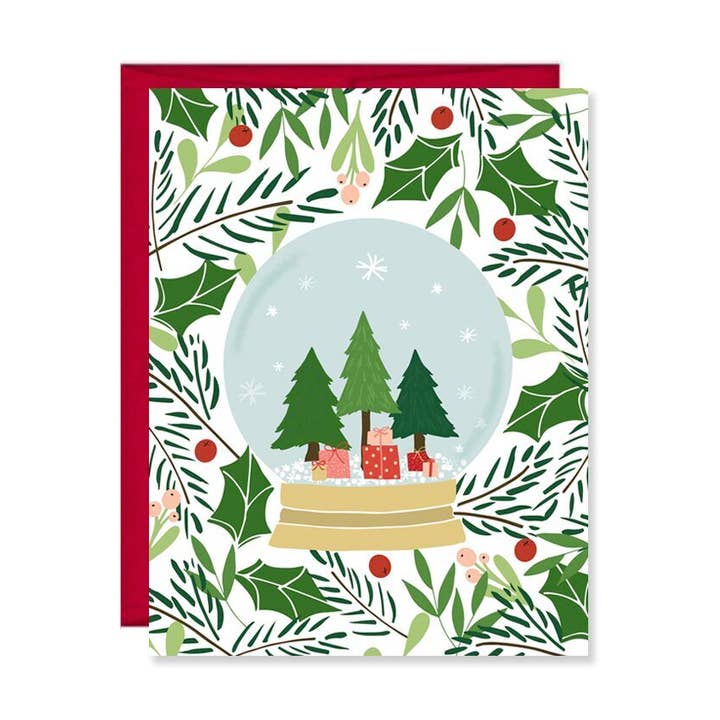 Pen & Paint - Wholesale Christmas Card - Snow Globe Christmas Card0