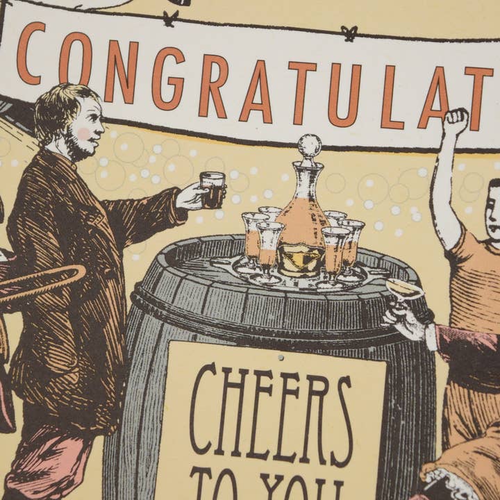 Oddball Press LLC - Wholesale Congratulations Card - Cheers to You1