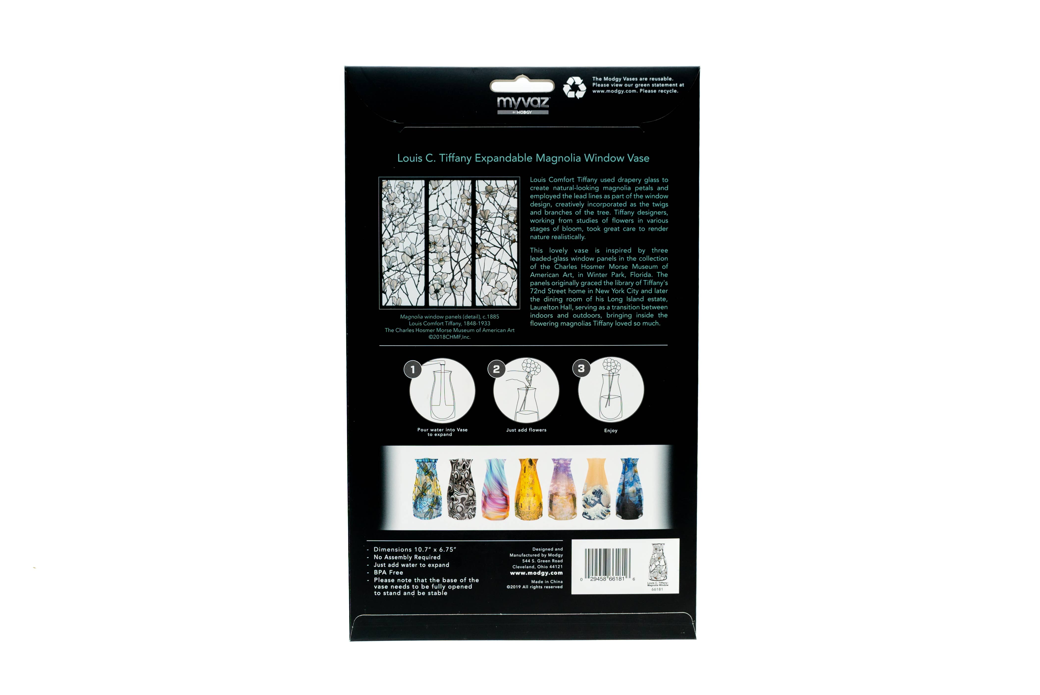 Modgy - Wholesale Vase - Modgy Expandable Vase - Louis C. Tiffany Magnolia Window4