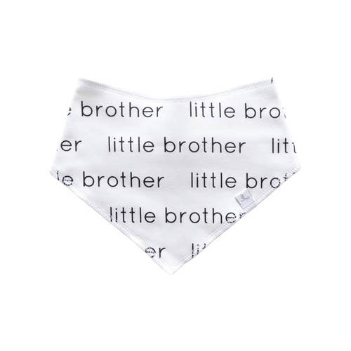 Organic Bandana Bib - little brother for wholesale by Jennifer Ann